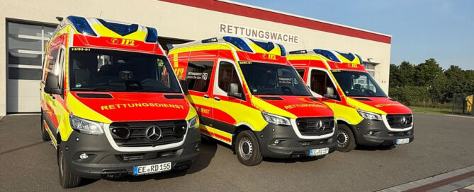 Drei neue Rettungswagen für Schönewalde, Oppelhain und Sonnewalde