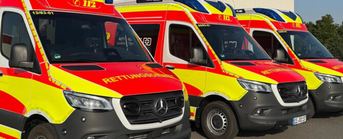 Drei neue Rettungswagen für Schönewalde, Oppelhain und Sonnewalde